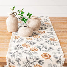 Load image into Gallery viewer, Table Runner - Blue Floral Motif