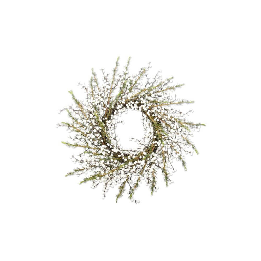 Cedar Wreath with White Berries, 22