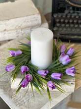 Load image into Gallery viewer, Teeny Tiny Tulip Candle Ring | 10" | Lilac