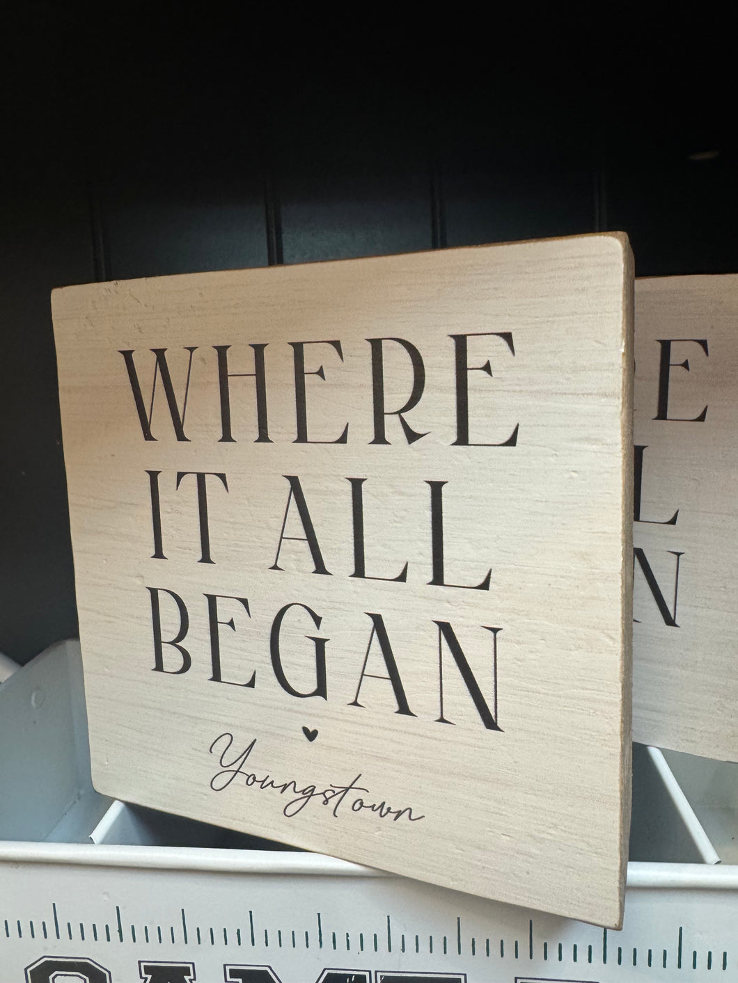Youngstown Where It All Began Wood Block