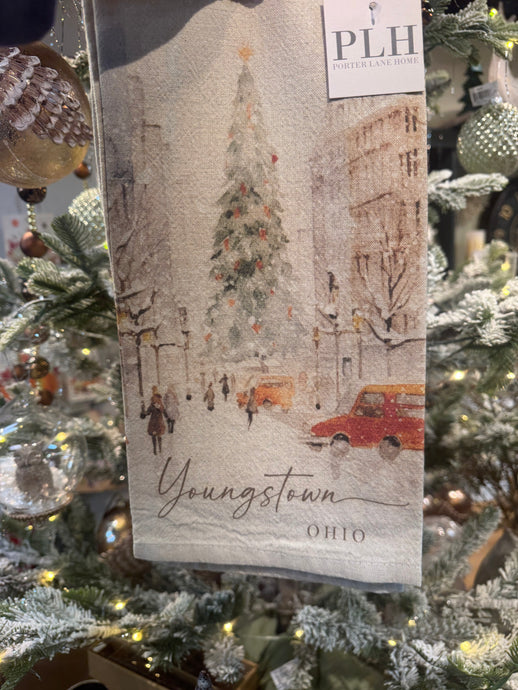 Youngstown Christmas City Tea Towel