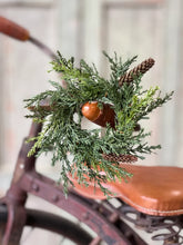 Load image into Gallery viewer, Prickly Pine Candle Ring | Green | 6"