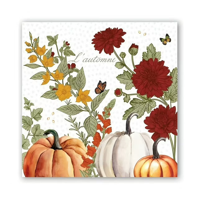 Pumpkin Delight Luncheon Napkins