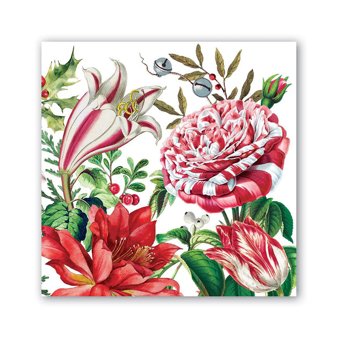 Christmas Bouquet Paper Cocktail  Napkins