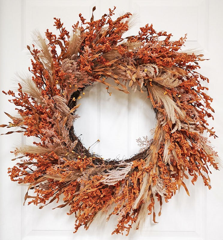 31.5IN ROUGH MELIC WREATH