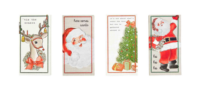 CHRISTMAS GUEST TOWEL SETS ( 4 Styles)