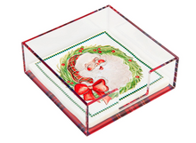 Load image into Gallery viewer, SANTA NAPKIN &amp; TARTAN CADDY SET