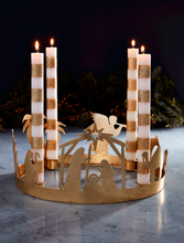 Load image into Gallery viewer, GOLD ADVENT WREATH