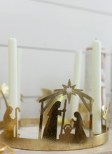 Load image into Gallery viewer, GOLD ADVENT WREATH