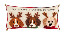 Load image into Gallery viewer, CHRISTMAS DOG HOOKED PILLOWS ( 2 Styles)