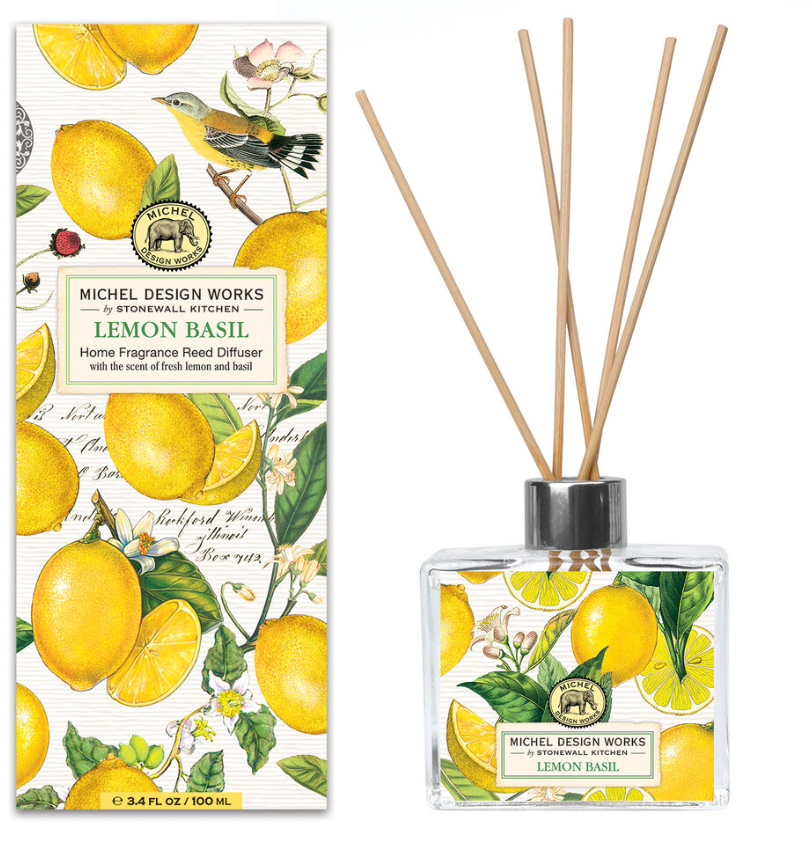 Lemon Basil Home Fragrance Reed Diffuser