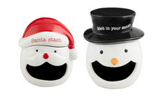 Load image into Gallery viewer, CHRISTMAS OPEN MOUTH CANDY CONTAINERS ( 2 Styles)