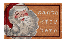 Load image into Gallery viewer, SANTA STOP HERE MAT