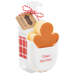 CHRISTMAS SOAP & SPONGE CADDY SETS ( 3 Styles)