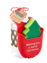 Load image into Gallery viewer, CHRISTMAS SOAP &amp; SPONGE CADDY SETS ( 3 Styles)