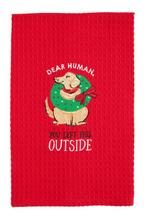 Load image into Gallery viewer, EMBROIDERED CHRISTMAS DOG TOWELS ( 4 Styles)