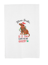 Load image into Gallery viewer, EMBROIDERED CHRISTMAS DOG TOWELS ( 4 Styles)