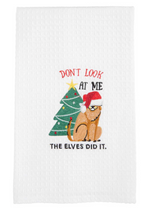 Load image into Gallery viewer, EMBROIDERED CHRISTMAS DOG TOWELS ( 4 Styles)