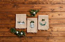 Load image into Gallery viewer, JINGLE BELL WHITE CHRISTMAS TOWELS ( 3 Styles)