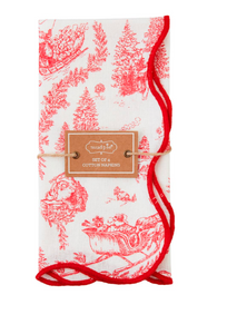 TOILE DINNER NAPKIN SET