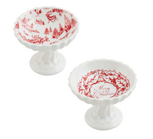 Load image into Gallery viewer, TOILE PEDESTAL CANDY DISHES ( 2 Styles)