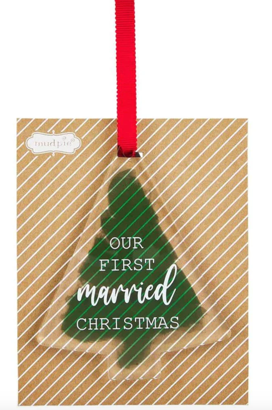 OUR FIRST MARRIED CHRISTMAS ORNAMENT