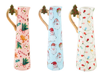 Load image into Gallery viewer, CHRISTMAS PATTERN BUD VASES ( 3 Styles)