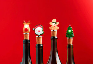 CHRISTMAS LIGHT-UP BOTTLE STOPPERS ( 4 Styles)