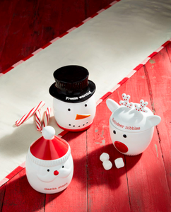 CHRISTMAS CHARACTER CANDY JARS ( 3 Styles)