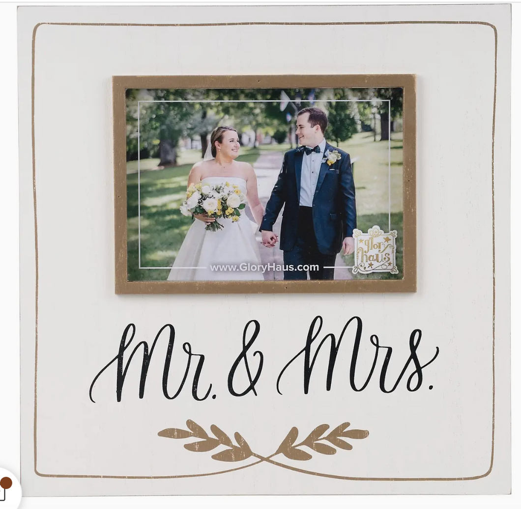 Mr. & Mrs. Gold Frame