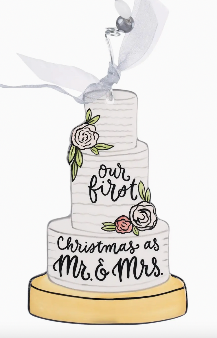 Wedding Cake Flat Ornament