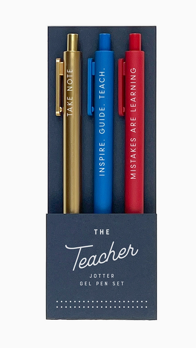 The Teacher Jotter Gel Pen: Set of 3