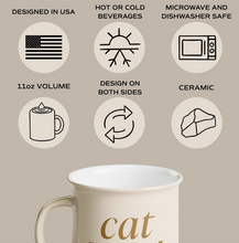 Load image into Gallery viewer, Cat Mom 11 oz Campfire Coffee Mug