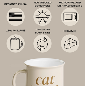 Cat Mom 11 oz Campfire Coffee Mug