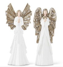 Load image into Gallery viewer, WHITE GLITTERED PRAYING ANGELS ( 2 Styles)