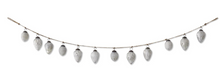 Load image into Gallery viewer, 48 INCH WHITEWASHED MERCURY GLASS ACORN ORNAMENT AND TWINE GARLAND