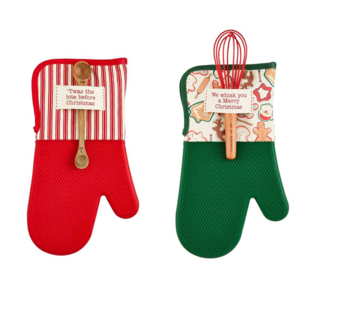 CHRISTMAS OVEN MITT & UTENSIL SETS (2 Styles)