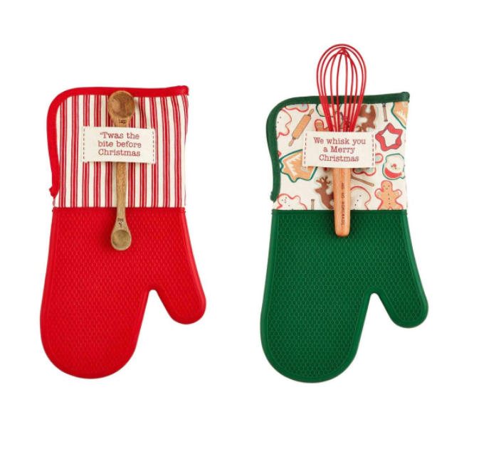 CHRISTMAS OVEN MITT & UTENSIL SETS (2 Styles)