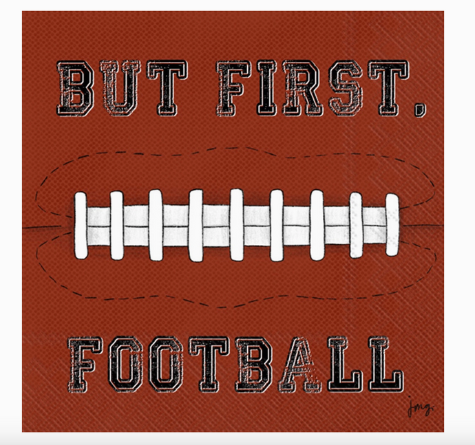 Football First Paper Cocktail Napkins