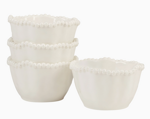 Perlette Gift Cream Melamine Set Dipping Bowls