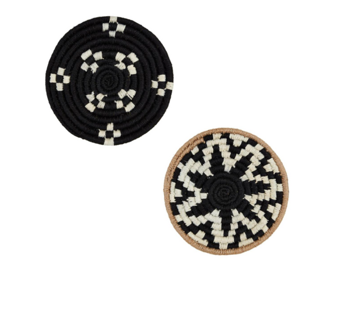 BLACK COILED TRIVETS (2 Styles)