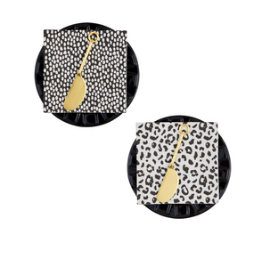 BLACK ANIMAL PRINT APPETIZER SETS (2 Styles)