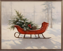 Load image into Gallery viewer, Beautiful Red Sleigh