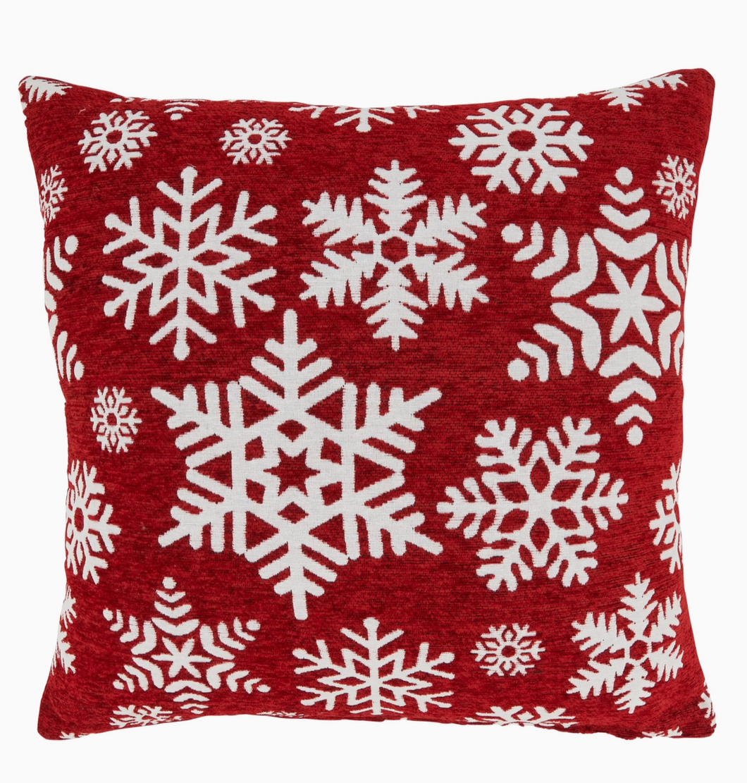 Snowflakes Throw Pillow