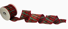 Load image into Gallery viewer, Christmas of Old Plaid Ribbon - Red/Green/Blue