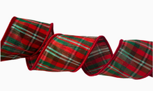 Load image into Gallery viewer, Christmas of Old Plaid Ribbon - Red/Green/Blue