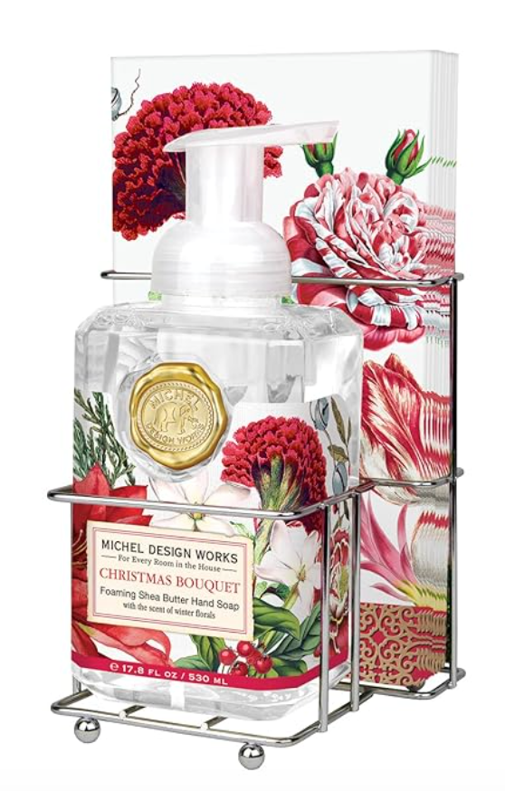 Christmas Bouquet Foaming Soap Napkin Set