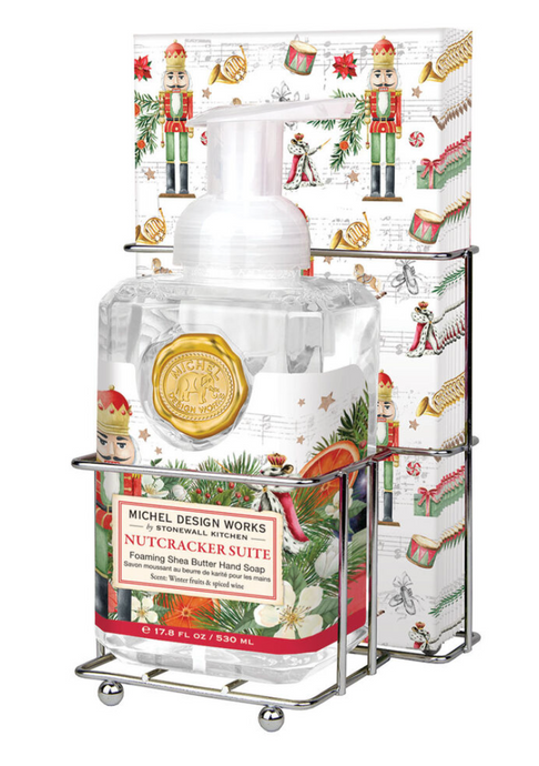 Nutcracker Suite Foaming Hand Soap & Napkin Set