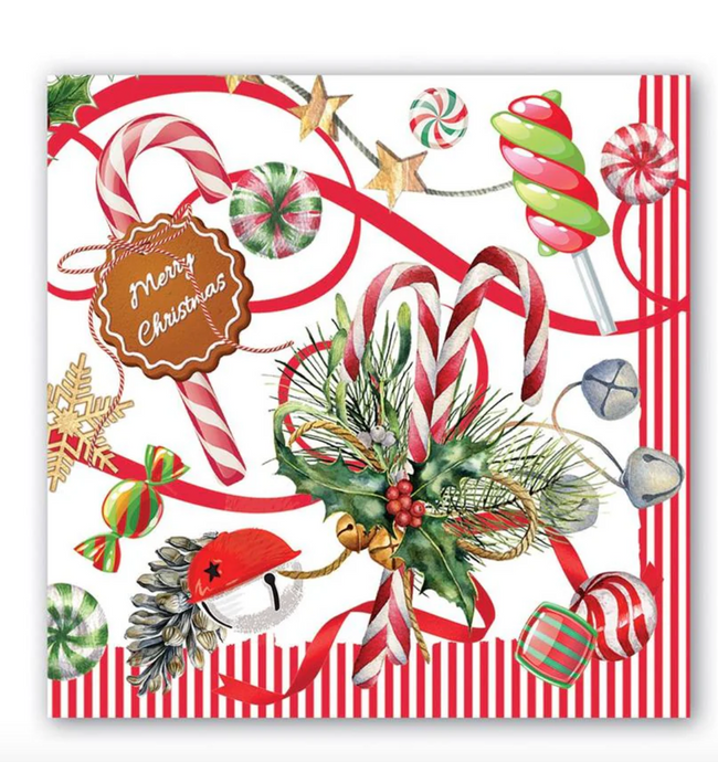 PEPPERMINT PAPER BEVERAGE NAPKINS