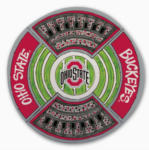 13.5" OSU Round Stadium Platter